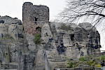 Burg Regenstein bei Blankenburg, in die marinen Sandsteine der Heidelberg-Formation (Obersantonium) gebaut; Subherzynes Kreidebecken. © Birgit Niebuhr